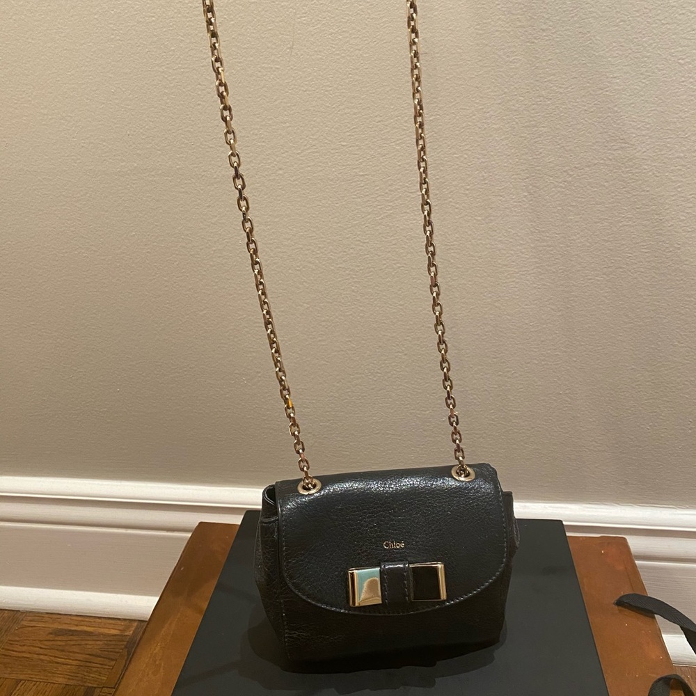 Chloe bag (black leather)